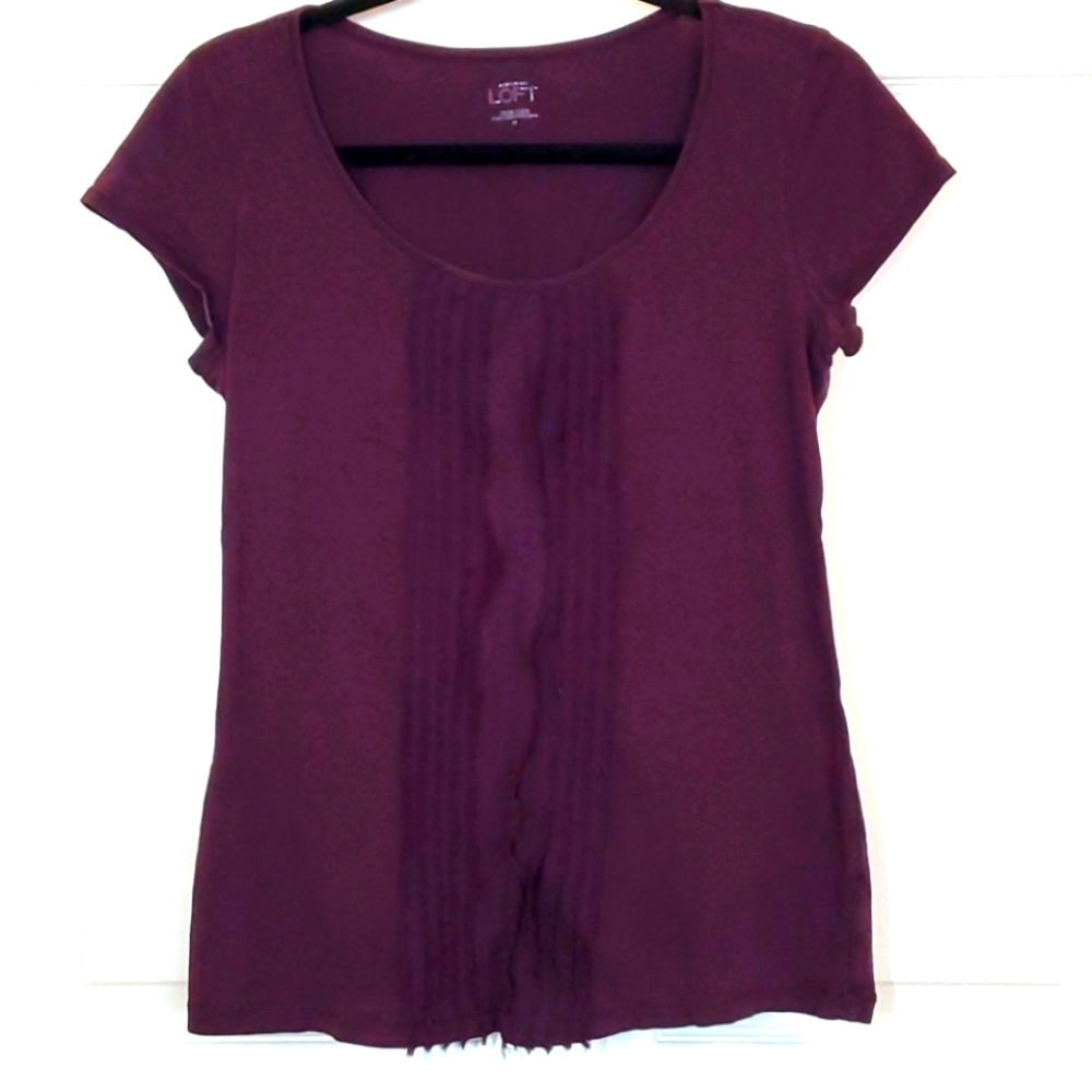 Ann Taylor Loft Shirt with Ruffle
